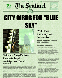 City Girds for Blue Sky