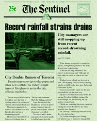 Record Rainfall Strains Drains - 24th January, 2005